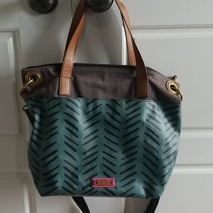 Fossil crossbody  Coated Canvas Large Bag